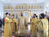 Преосвященнейший епископ Симон совершил чин великого освящения храма Державной иконы Божией Матери г. Донецка