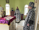 Преосвященнейший епископ Симон с архипастырским визитом посетил приход Иосифа Обручника города Шахты
