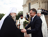 Духовенство Донской митрополии совершило Божественную литургию в Патриаршем Вознесенском войсковом всеказачьем соборе г. Новочеркасска в день празднования 1700-летия I Вселенского Собора