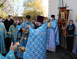 Престольное торжество в честь Божией Матери ради чудотворной иконы Ее Казанской в гуковском храме возглавил Преосвященнейший епископ Симон