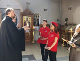 Юнармейцы школы №16 встретились с протоиереем Романом Амплеевым