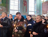 В храме Архистратига Михаила п. Каменоломни атаманы и казаки Нижнедонского юрта молитвенно почтили память убиенных казаков, жертв массовых репрессий и геноцида