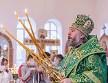 В престольный праздник Преосвященнейший епископ Симон совершил Божественную литургию в храме святого благоверного князя Александра Невского города Шахты
