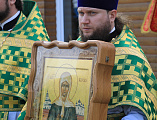 В престольный праздник Преосвященнейший епископ Симон совершил Божественную литургию в храма блаженной Матроны Московской города Донецка