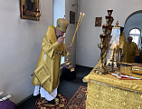 Епископ Симон совершил Божественную литургию в храме святителя Николая слободы Родионово-Несветайской