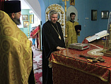 Преосвященнейший епископ Симон совершил «Чин, бываемый при основании церкви и водружении креста» на месте строительства храма преподобномученицы Елисаветы в г. Гуково