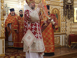В пятницу Светлой седмицы Преосвященнейший епископ Симон совершил Божественную литургию в храме архиерейского подворья в честь великомученицы Екатерины города Красный Сулин