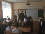 Протоиерей Константин Крахмалев провел занятие для учащихся школы сл. Большекрепинской Родионово-Несветайского района