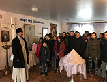 Свято-Пантелеимоновский храм г. Миллерово с экскурсией посетили студенты казачьего профессионального техникума