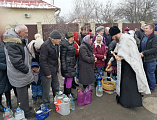 В Свято-Андреевском храме г. Миллерово молитвенно отметили Крещение Господне