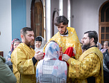 Преосвященнейший епископ Симон совершил Божественную литургию в Покровском кафедральном соборе города Шахты