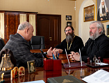 Епископ Симон обсудил с председателем Общественной палаты города Шахты А.В. Скориковым взаимодействие на благо горожан