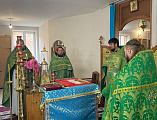 В храме святой Матроны Московской города Донецка в день памяти святого благоверного князя Александра Невского состоялось соборное богослужение