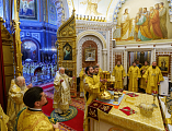 В день тезоименитства Святейшего Патриарха Кирилла Преосвященнейший епископ Симон сослужил Предстоятелю Церкви за Божественной литургией в Храме Христа Спасителя