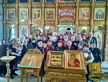 В Новошахтинске прошло торжественное богослужение, посвященное дню памяти Сорока мучеников Севастийских и 7-летию протоиерейства настоятеля Донского храма священника Романа Амплеева