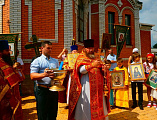В день 100-летия со дня мученической кончины святых Царственных Страстотерпцев состоялось соборное богослужение в городе Донецке