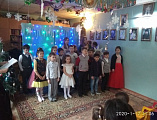 Воспитанники воскресной школы «Исток» при храме Покрова Пресвятой Богородицы г. Шахты поздравили прихожан с Рождеством Христовым
