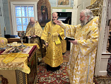 С архипастырским визитом Преосвященнейший епископ Симон посетил храм в честь Воздвижения Креста Господня хут. Астахов