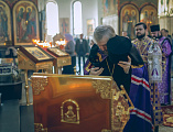 В Неделю Торжества Православия Преосвященнейший епископ Симон совершил Божественную литургию святителя Василия Великого в Покровском кафедральном соборе г. Шахты
