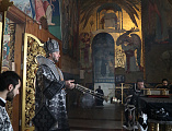 В Великий Вторник Страстной седмицы Преосвященнейший Симон, епископ Шахтинский и Миллеровский совершил Литургию Преждеосвященных Даров