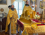 Преосвященнейший епископ Симон совершил Божественную литургию в день престольного праздника в храме святой равноапостольной княгини Ольги поселка Горный