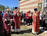 Соборное богослужение в храме Святого Духа хутора Грачев