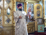 В престольный праздник Преосвященнейший епископ Симон возглавил Божественную литургию в храме Вознесения Господня города Шахты