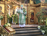 В День Святой Троицы, Пятидесятницы Преосвященнейший епископ Симон совершил Божественную литургию в Покровском кафедральном соборе г. Шахты