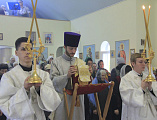 В Димитриевскую родительскую субботу владыка Симон возглавил Божественную литургию в храме праведного Иосифа Обручника г. Шахты и совершил диаконскую хиротонию