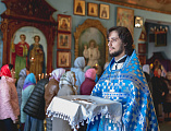 В праздник Благовещения Пресвятой Богородицы Преосвященнейший епископ Симон совершил Литургию в Покровском храме города Шахты
