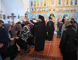 В Неделю четвертую Великого поста – преподобного Иоанна Лествичника Преосвященнейший епископ Симон с архипастырским визитом посетил приход в честь Покрова Пресвятой Богородицы слободы Никольская