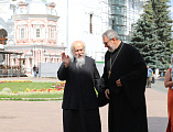 Преосвященнейший епископ Симон возглавил паломничество из Шахтинской епархии в Свято-Троицкую Сергиеву Лавру