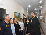 Протоиерей Роман Амплеев освятил кабинеты Управления государственного казенного учреждения Ростовской области «Противопожарная служба Ростовской области»