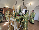 В праздник Пятидесятницы Преосвященнейший епископ Симон совершил Божественную литургию в храме Святой Троицы города Каменск-Шахтинский