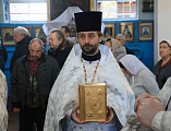 Преосвященнейший епископ Симон с архипастырским визитом посетил храм Архистратига Михаила пос. Каменоломни