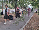 В Свято-Покровском храме города Шахты состоялся субботник и молебен о сохранении творения Божия