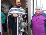 Праздничный водосвятный молебен в часовне святого праведного Лазаря