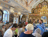 Благословение учащихся перед новым учебным годом