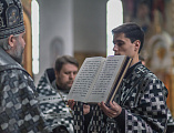 В среду первой седмицы Великого поста в Покровском кафедральном соборе г. Шахты совершена первая Литургия Преждеосвященных Даров