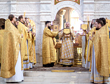 Преосвященнейший епископ Симон в день своего рождения возглавил Божественную литургию в Покровском кафедральном соборе города Шахты