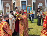 Соборное богослужение в храме Покрова Пресвятой Богородицы слободы Никольской    