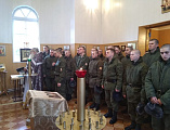 Иеромонах Николай (Наметышев) с пастырским визитом посетил военную часть 3066 войск национальной гвардии РФ Октябрьского района