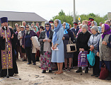 Преосвященнейший епископ Симон совершил чин на основание церкви и водружение креста в поселке Тарасовский