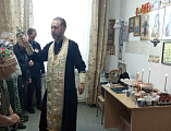 Освящение куличей в доме престарелых поселка Садовый