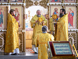 Литургия в Покровском кафедральном соборе города Шахты в день памяти бессребреников и чудотворцев Космы и Дамиана