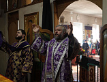 В день памяти сорока мучеников Севастийских епископ Симон совершил Литургию Преждеосвященных в храме великомученика Пантелеимона Целителя города Миллерово