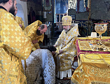 Преосвященнейший епископ Симон совершил диаконскую хиротонию за Божественной литургией в Покровском кафедральном соборе города Шахты