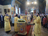 В престольный праздник Преосвященнейший епископ Симон совершил Божественную литургию в храме святого апостола Андрея Первозванного г. Миллерово