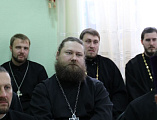 Лекция по истории Русской Православной Церкви в XX столетии прошла в духовно-просветительском центре Шахтинской епархии в рамках курсов повышения квалификации духовенства