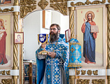 В день отдания праздника Успения пресвятой Богородицы Преосвященнейший епископ Симон совершил Божественную литургию и чин освящения антиминсов